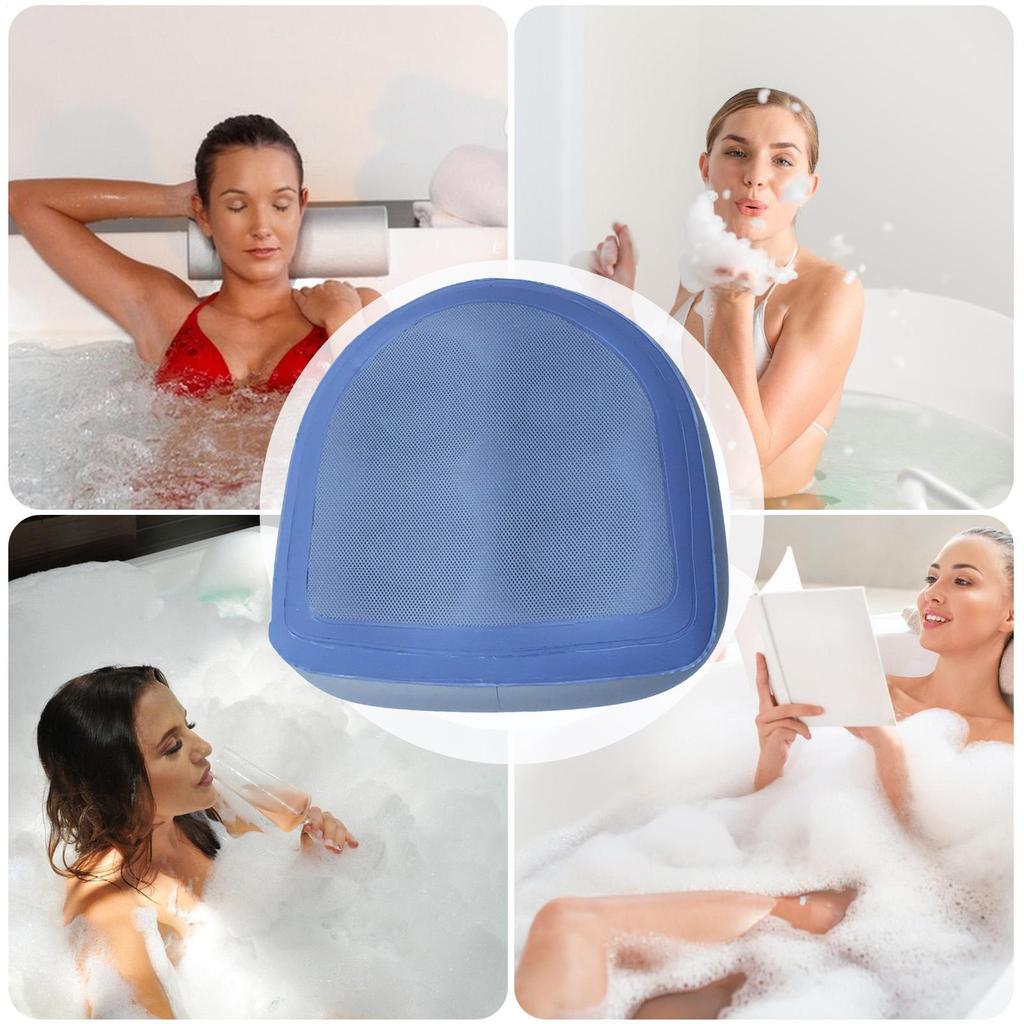 Bathtub Seat Cushion Chair Backrest Hip Massage Support With Suction Cup Inflatable Seat Pad For Car Desk Driving Camping Travel