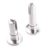 Multitool Partition Support Foot Stainless Steel Glass Fence Clamp for Public Bathroom Toilet Restroom Support Supplies