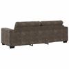 3 Seater Sofa Dark Grey 220 Cm Artificial Leather