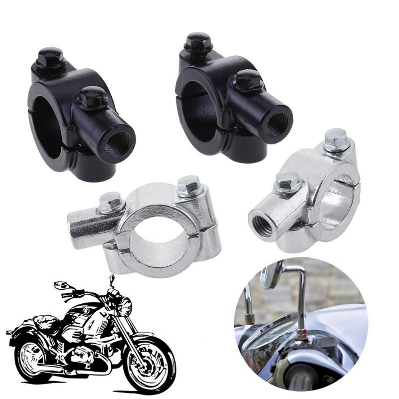 2Pcs/pack 22mm Motorcycle Handlebar Metal Rear View Motorcycle Mirror Mount Holder Accessories Motor Mirror Mount Clamp Bracket