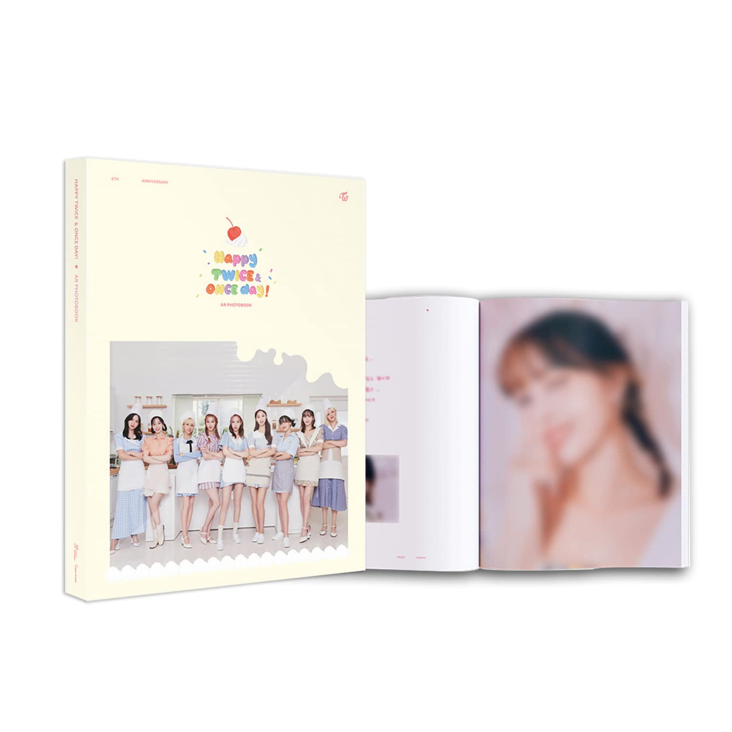 

TWICE TWICE ONCE AR Photo Book Anniversary Limited AR Photo Book 1 Mini Hand Mirror 5 Photos - [Happy & day!] (6th Edition) + +