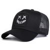 Net Baseball Stitching Embroidered Face Smiling Xx Neutral Gender Women  Men For Caps Spring And Summer Outdoor Adjustable Casual Hats Sunscreen