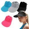 Women's Sun Visor Hat Summer Wide Brim Visor Hat Adjustable Beach Sport Visor Cap Outdoor Sun Protection Hat
