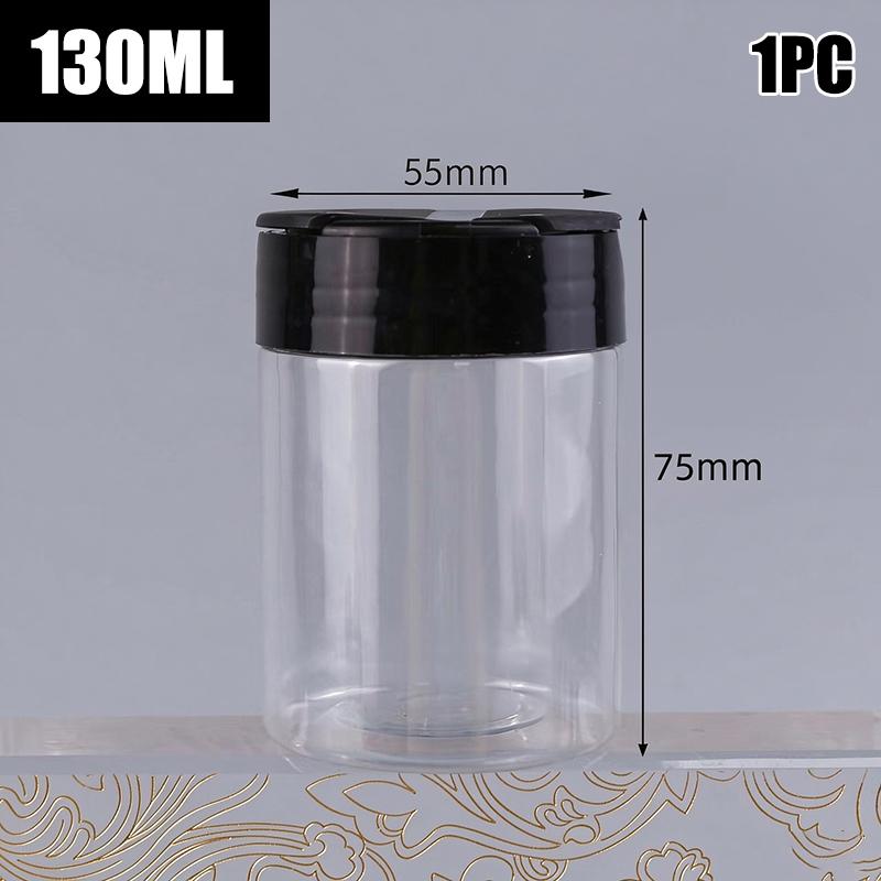 1Pieces 100/130/150/200/300Ml Spice Bottles Jars Clear Seasoning Bottles Bbq Clear Salt Pepper Shakers Kitchen Condiment Bottle