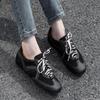 Fashion Femmes Cuir Allemand Trainers 2025 New Casual Sneakers Comfortable Deerskin Board Shoes Lace Up Flat Trainers Women's Shoes
