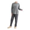 [Nissen] Pijamas e Roupas de Casa Masculinas, 100% Algodão, Padrão Listrado, Fino, Manga Longa, Conjunto de Blusa e Calça [Tamanhos Grandes Disponíveis] Feito de