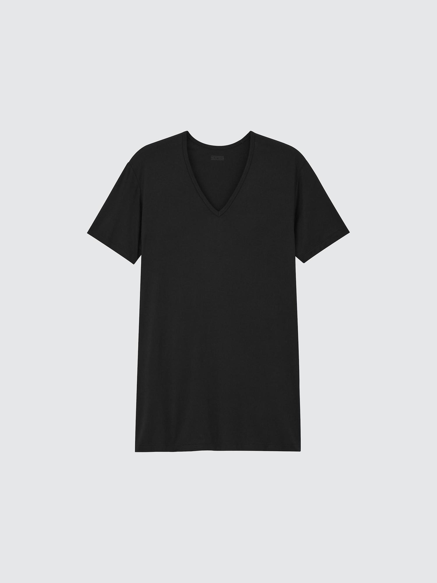 

Футболка Uniqlo Japan HeatTech с V-образным вырезом и коротким рукавом 09 BLACK/XS