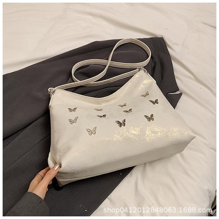 

Design sense niche butterfly tote bag 2025 new Korean casual messenger bag large capacity fashion commuter bag