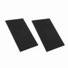 Heat Insulation Drain Pad PVC Black Thick Heat and Cold Resistant Draining Placemat for Kitchen Home 2PCS