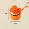 Mini Gourmet Keychain Decompression Toy Anxiety Relief Toy Fried Egg Burger Sushi Avocado Durian Pendant Bag Backpack Decor