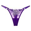 Mature Style Women's Breathable Mesh Low-Rise Adjustable Thong