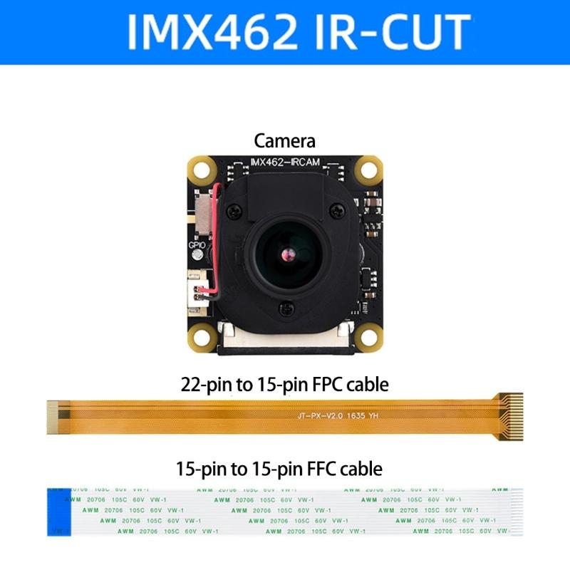 High Resolution IMX462 2MP Camera 90 Degree DFOV Starlight Camera Sensory Fixed Focusing Camera Module for Monitoring