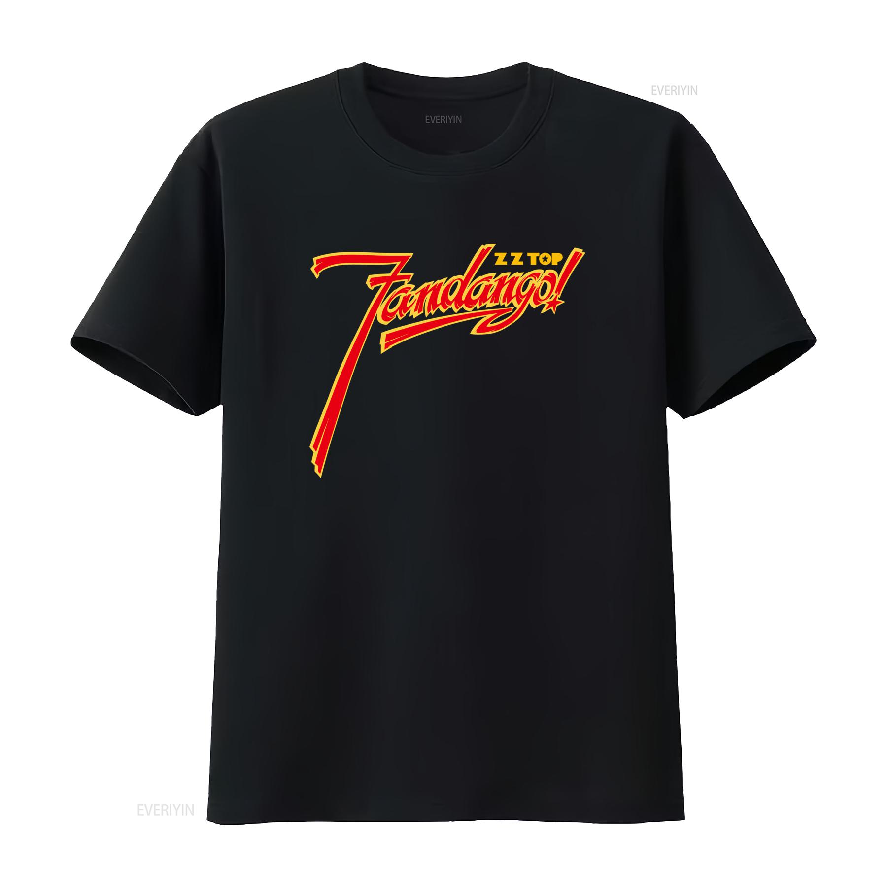 

ZZ Top Fandango Album Logo Mens Rock Music Band Merch T Shirt Stylish Comfortable vintage Washed Casual fashion Unisex 4XL