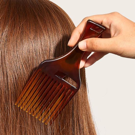

Расческа для укладки волос с янтарной ручкой, парикмахерская щетка для мужчин, пластиковая мужская парикмахерская щетка