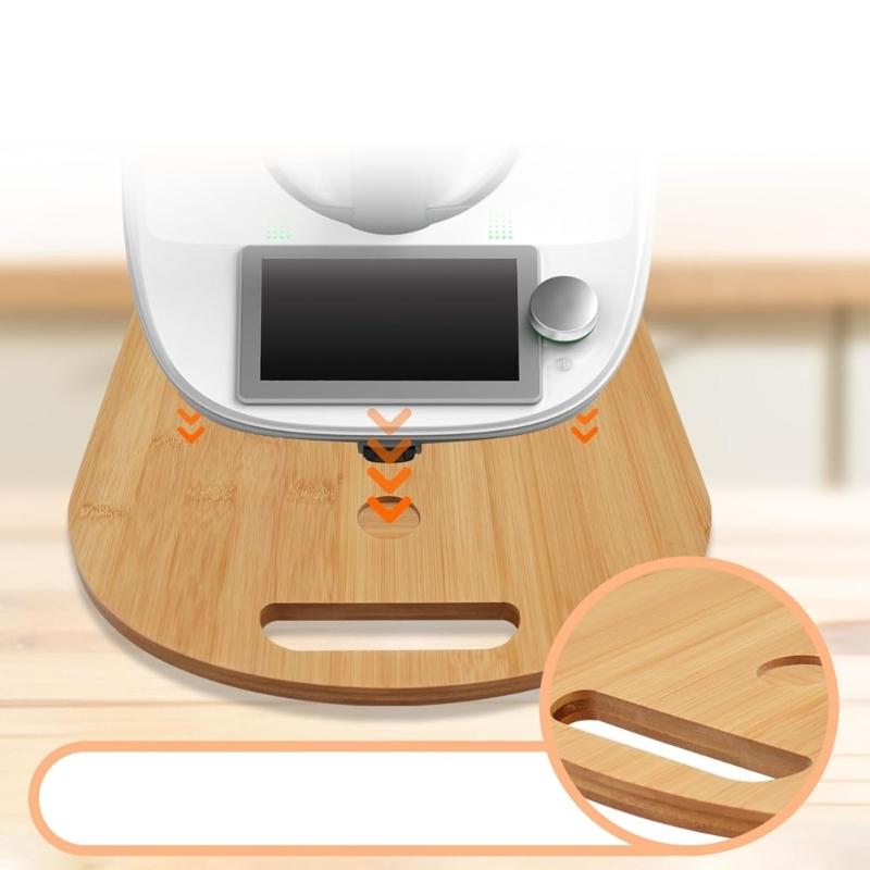 Drewniana Podkładka Pod Spód Baza Maszyny do Gotowania Przesuwna Podkładka do Umieszczania Stojak Mikser Stojący Podkładka Ślizgowa TM5 TM 6 Deska Robota Kuchennego