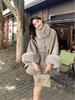 2024 Winter Cloak Style Double-Sided Wool Coat with Detachable Fox Fur Collar and Cuffs