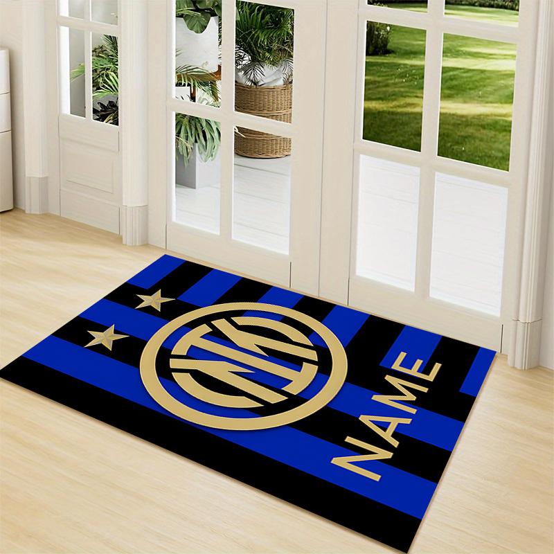 Custom Name Manchester City Crest Carpet Rug Customizable Soft Washable Anti-Slip Home Living Room Sofa Mats Personalized Rug. 0909237