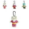 Cute Kimono Smiling Big Eyes Frog Plush Toy Keychain Pendant For Backpack Decor