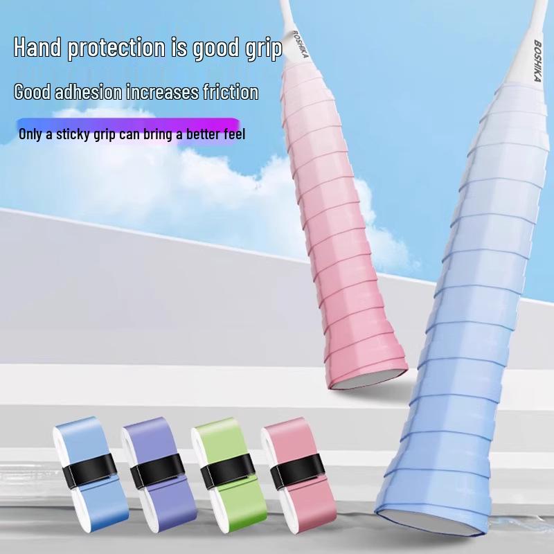 Professional Anti-Slip Gradient Badminton Racket & Fishing Rod Grip – Sweat-Absorbent, Shock-Absorbing Overgrip Handle Wrap.