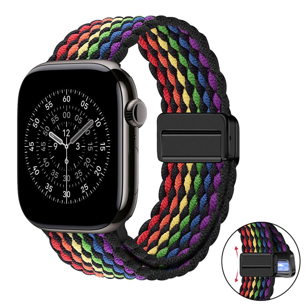 Nylon Strap for Apple Watch 11 10 46mm 42mm/Ultra 3 2 1 49mm Magnetic buckle Wristband iWatch 9 8 7 6 5 4 SE 45mm 44mm 41mm 40mm