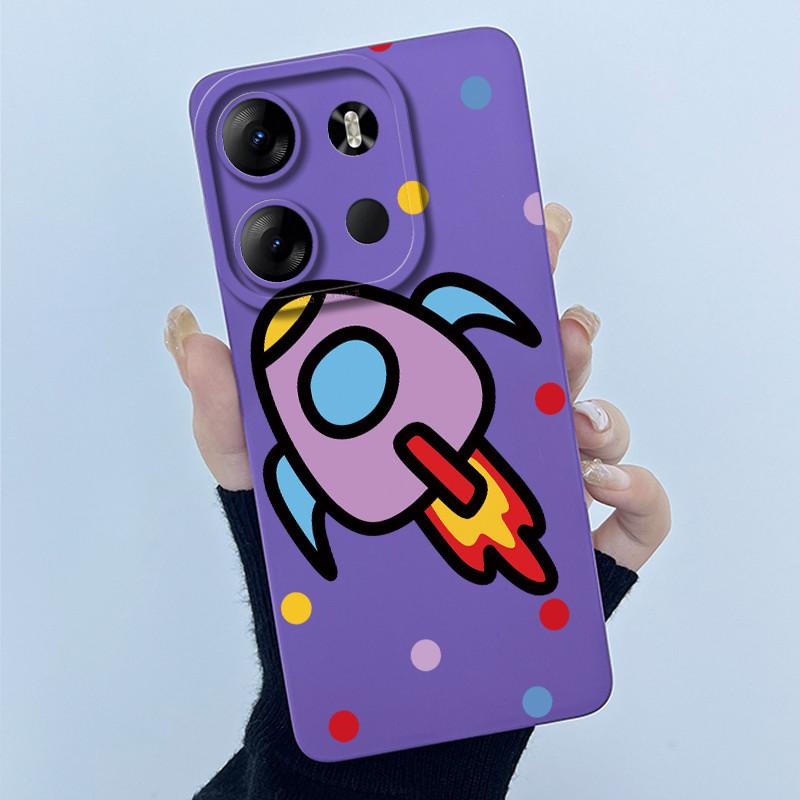 For Tecno Spark Go 2023 Pop 7 Pro BF7 Infinix Smart 7 Plus Smart7 HD Case Lovely Cartoon Cat Liquid Silicone Soft TPU Back Cover