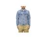 POLO RALPH LAUREN Distressed Paint Denim Size Blue Men's Jacket, L, (Product Code 0101967)