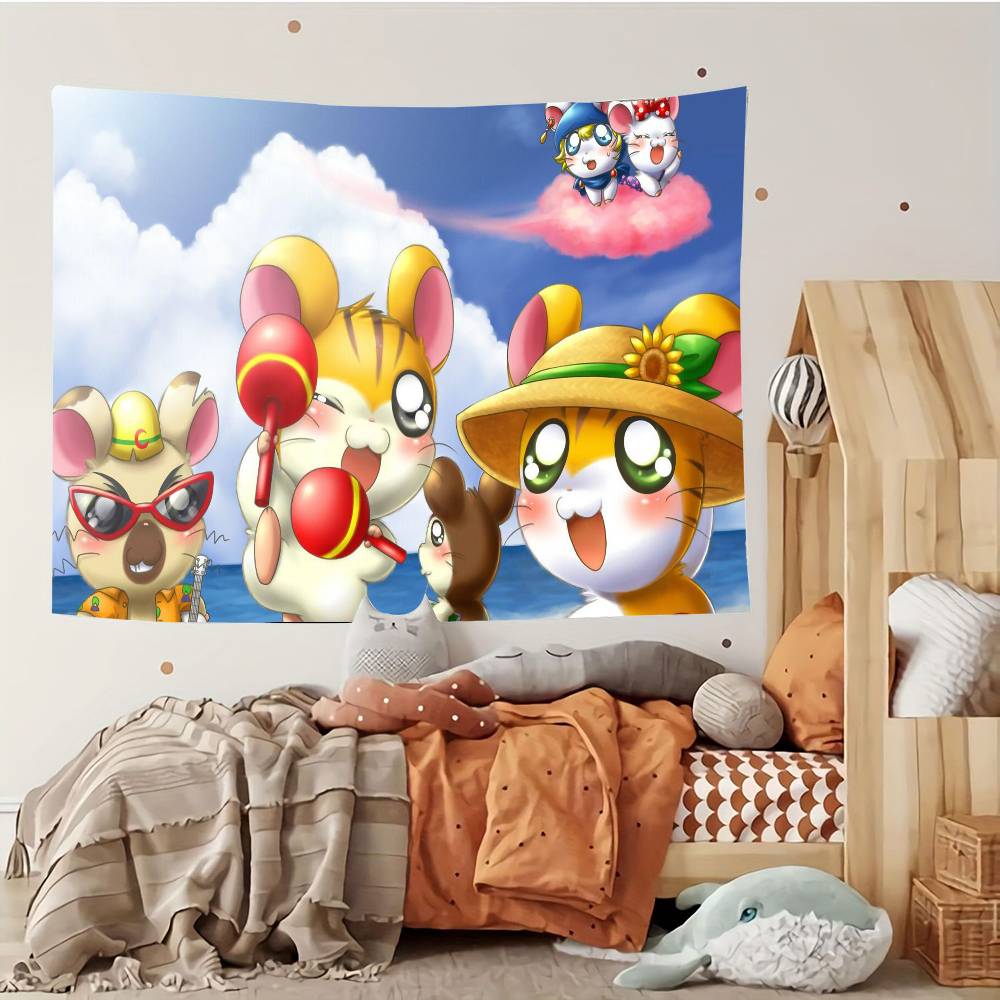 Hamtaro Tapestry Customizable Tapestries Of Various Styleswall Hangings Celebrity Photo Printingwall Hangings
