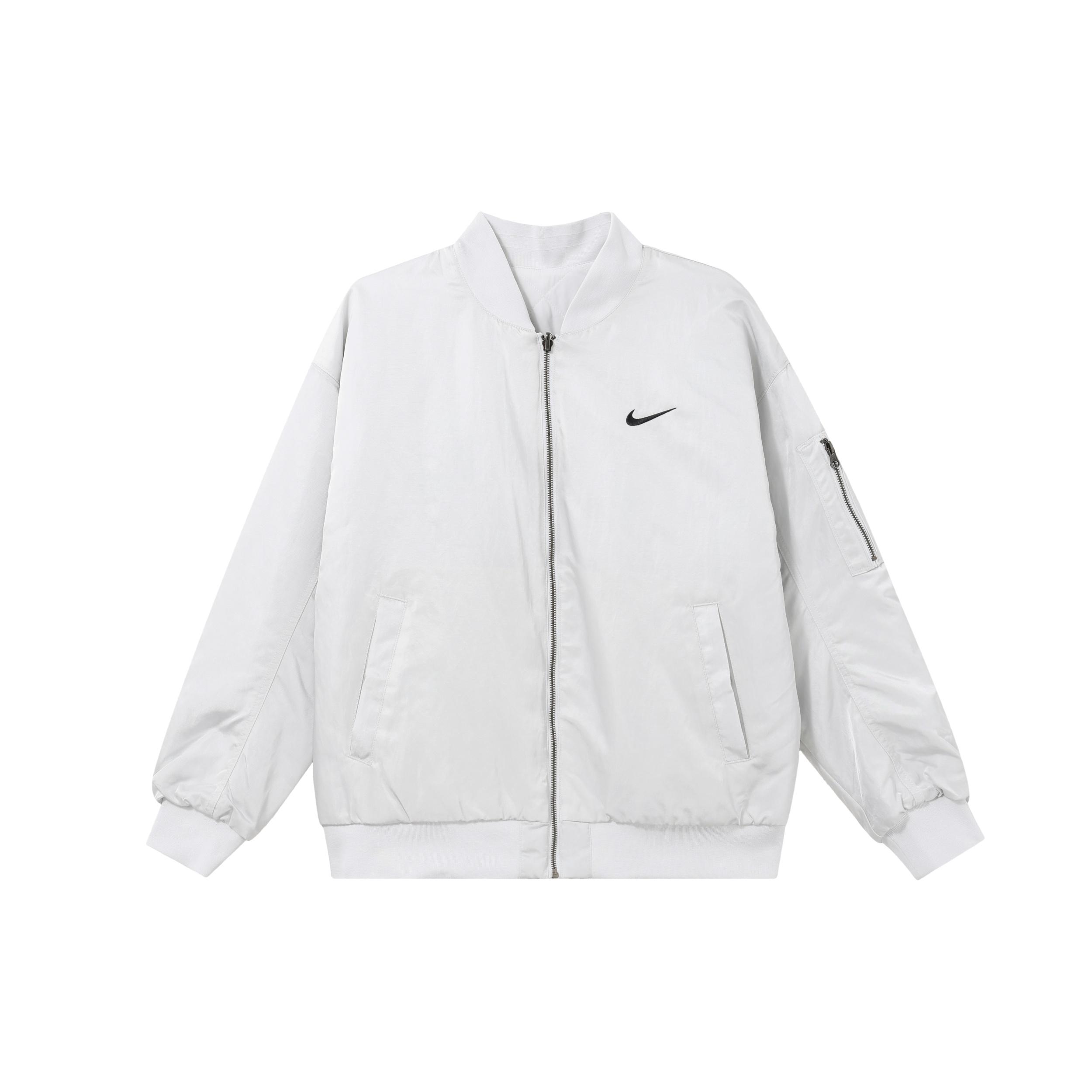 (WMNS) Nike Reversible Varsity Bomber Jacket White Women s DV7877-025 L