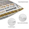 Mother's Day Letter From Daughter Pillowcase Polyester Cushion Cover Decorative Sunflower  Pillow Case Cover Home Zipper 40*40cm
