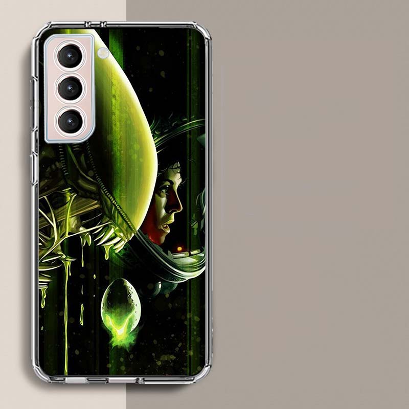 COOL A-Alien Xenomorph Phone Case For Samsung Galaxy S25 Edge S24 S23 FE S21 S20 S10 Plus S22 S26 Ultra Cover Clear Cases TPU Ca