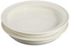 Yamaka Shoten Universal Tableware Set, Designed by Masahiro Mori, Easy-to-Scoop Dish Set (2-piece Set), Approx. 19cm Diameter, Deep Plate, White, Micr