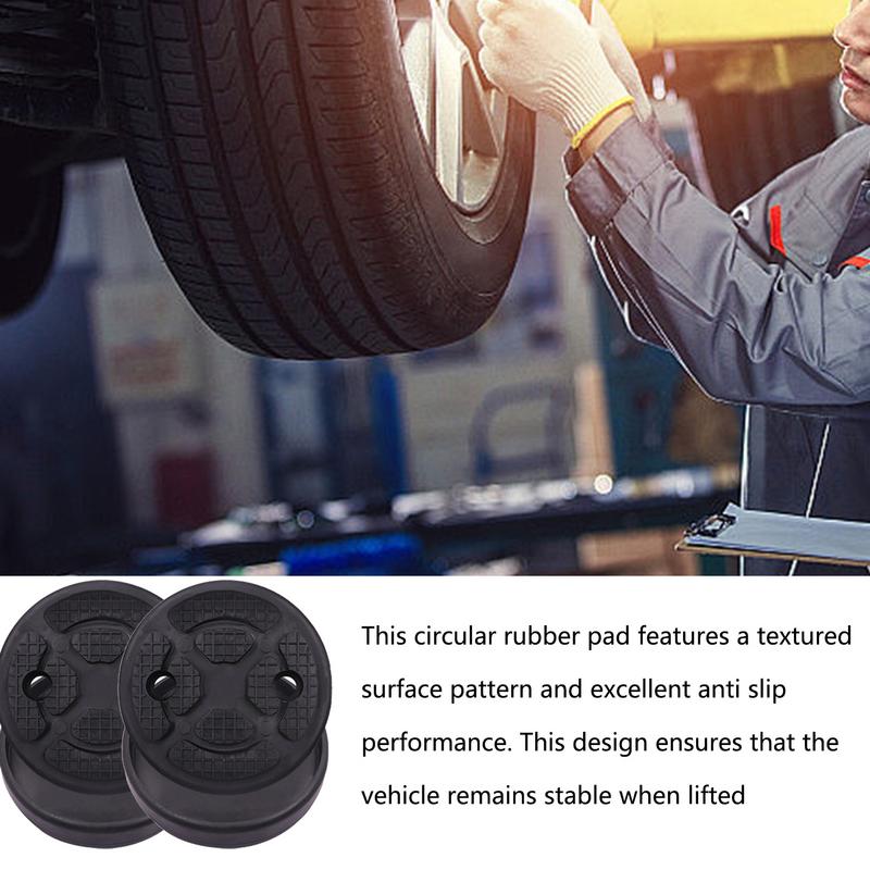 Car Hoist Lift Pads Jacking Round Arm Pads Anti-Slip Car Truck Hoist Rubber Arm Pads Heavy Duty Jacking Lift Pads For Car