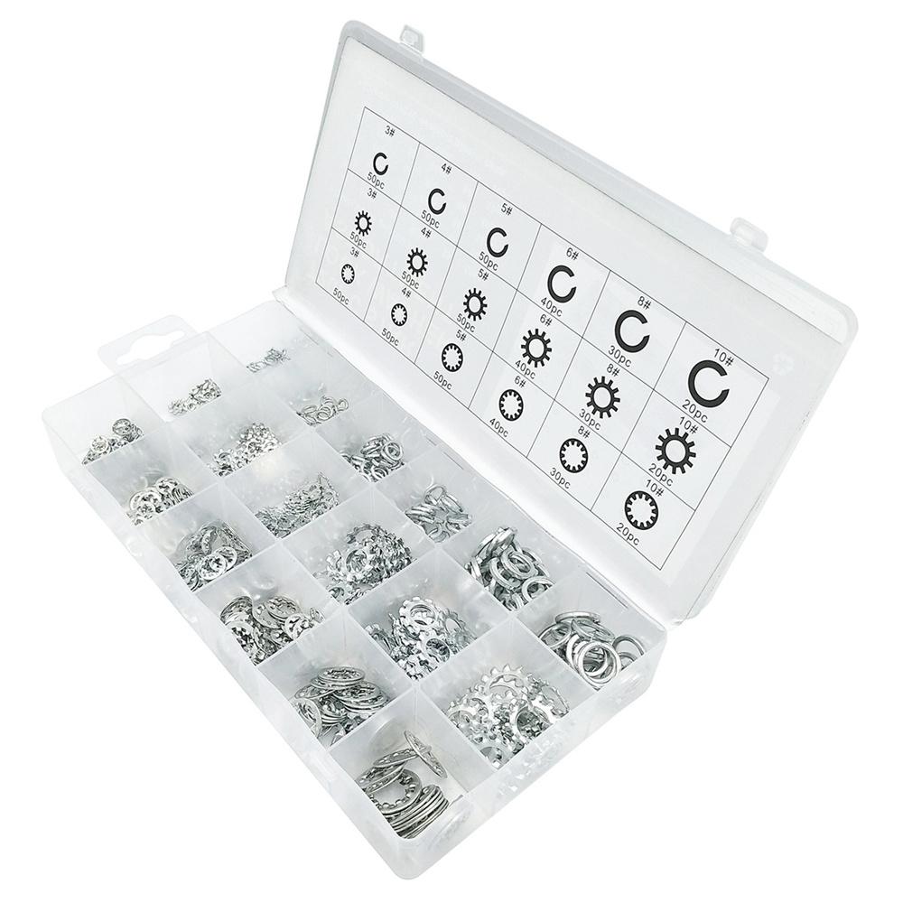 720PCS Star Lock Washer Assort Kit  Internal & External Teeth Lock Washer
