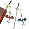 Sword Dragon Reading Book Clip Metal Pagination Mark School Office Supplies