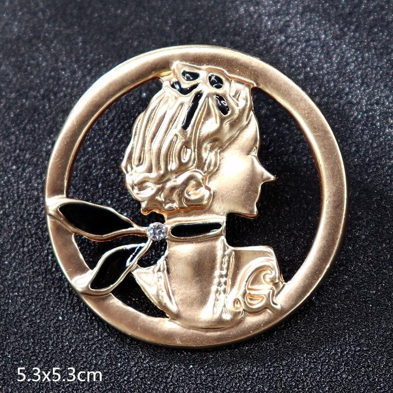 Genuine Professional Amasht Brooch Retro High-end Temperament Luxury Pearl Diamond Pin Women's Suit and Accessories