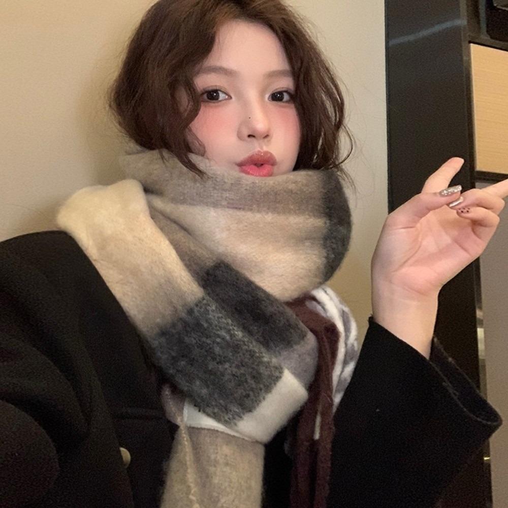 Warm Long Tassel Scarves Soft Neck Warmer New Scarves Bib  Outdoor Sports