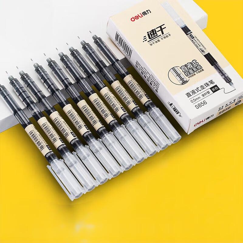 Deli S856 0.5mm Quick-Drying Rollerball Pen 36-pack