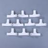 10 Pcs Plastic 3-Way Tube Connector - 3D Right Angle Tee Joint Fitting for Tent Poles and Mosquito Net Frames