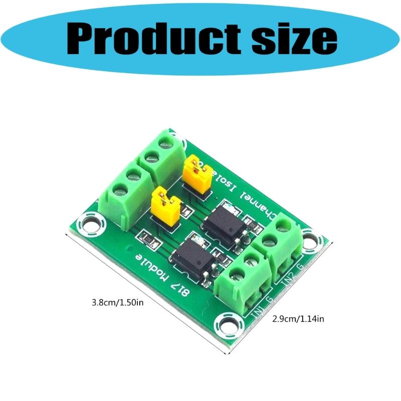Voltages Level Shifter Isolation Board Using 817 Optocoupler Converts Low Voltages Signals to High Voltages Outputs up to 24V for Power Applications