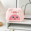 Plush Loopy Pencil Case: Cute Japanese Cartoon Stationery & Large Capacity Makeup Bag - Small Beaver Design