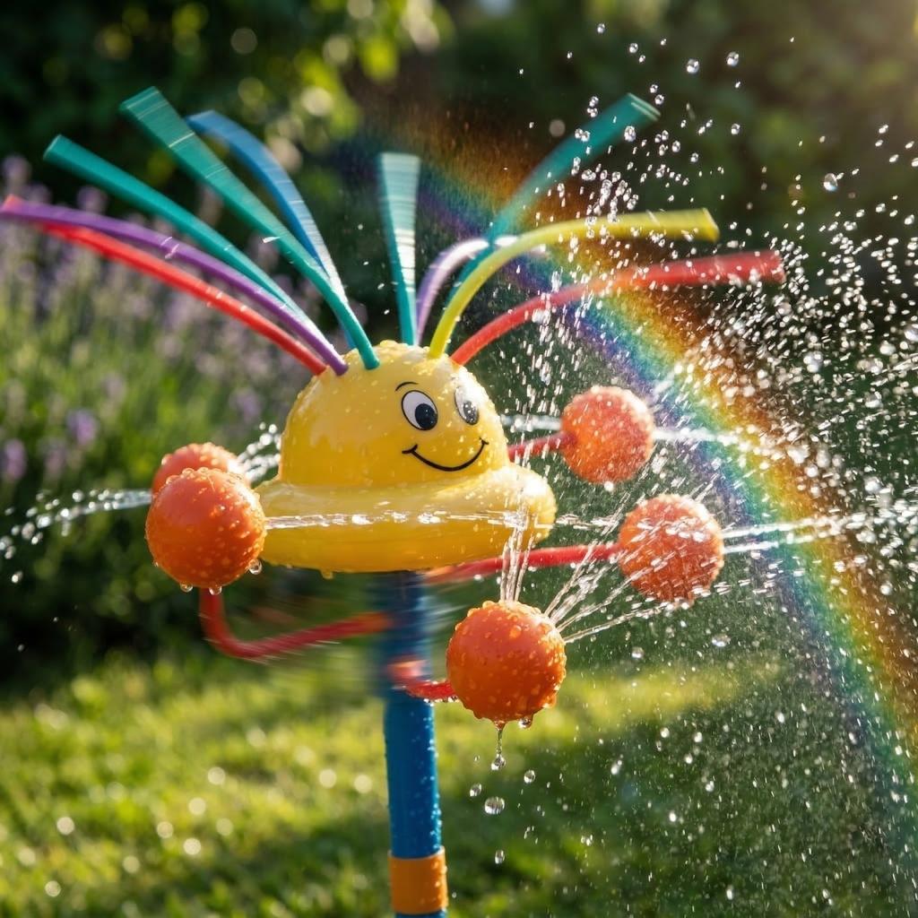 Gartensprenger Spielzeug für Kinder, Gesichtssprühwasser Spielzeug, Hinterhof Sprinkler, Sommer Familienspiel, Lustiges Wasserspielzeug Geeignet für Jungen und