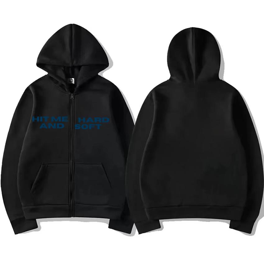 

Zipper Hoodie Coat Men Women vintage Casual Oversized fashion Loose Unisex Fleece Zip-up Jacket S