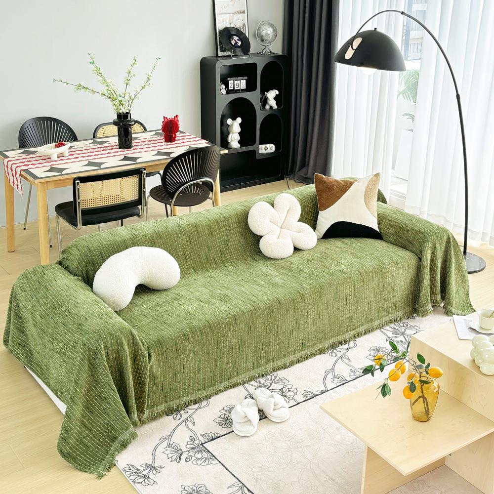 Ins Style Quaste Stoff Sofa Decke Chenille Vier Jahreszeiten Universal Überwurfdecke Vollständige Abdeckung Möbel Staubschutz Sofatuch