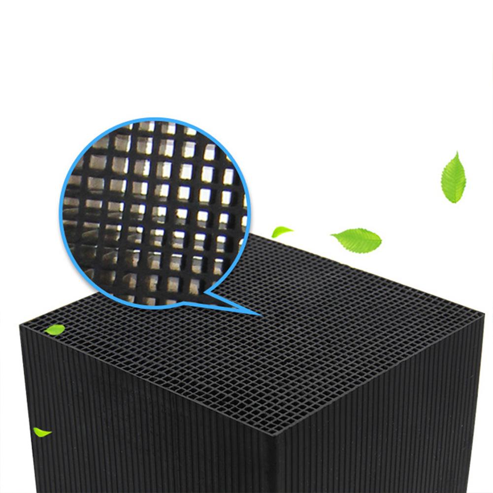 Activated Carbon Aquarium  Filter, Cube Honeycomb Structure Charcoal Deodorant Water Purifier, For Pools Water Purification