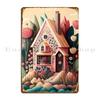 Fairytale House Metal Sign Rusty Create Wall Mural Character Cinema Tin Sign Poster