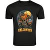 Halloween Pumpkin Killer T-Shirt - Spooky Scarecrow Horror Graphic