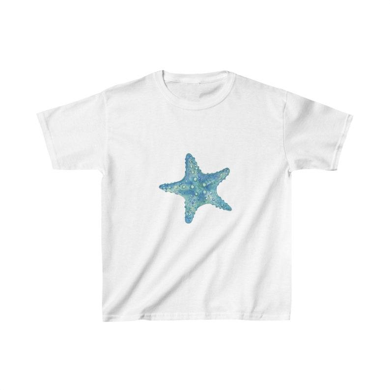Blue Starfish Baby Tee | Y2K Graphic Baby Tee, 90s Baby Tee, Graphic Shirt Crop, Coquette, Vintage Design 110