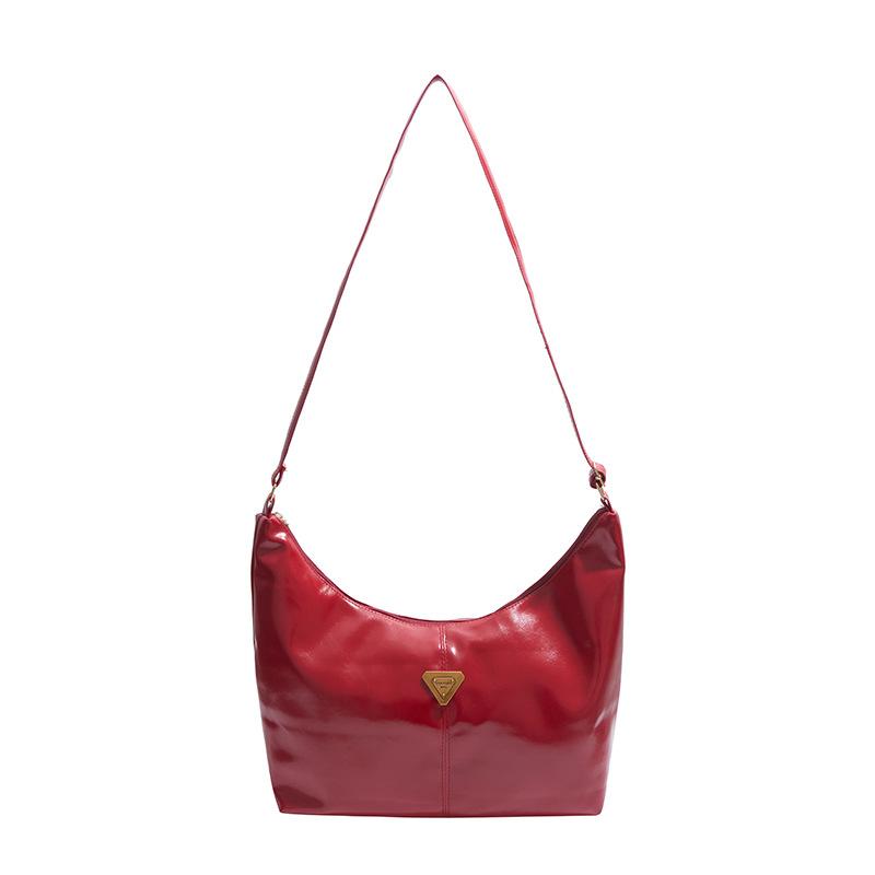 

Large-capacity bag women s autumn and winter versatile tote bag women s 2025 new casual and relaxed handheld shoulder bag красный
