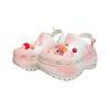 Crocs Mega Crush Clog EVA Sweetheart Doll Halo Wheel Krog Versatile Comfortable Casual Hole Shoes Unisex White