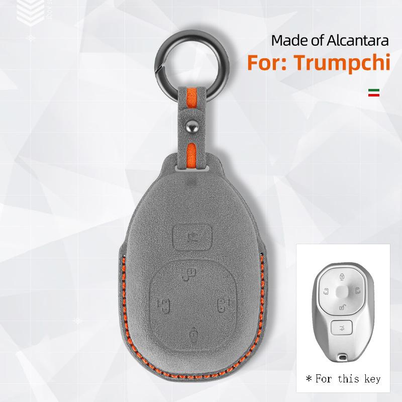 Leather Car Key Case Bag For GAC Trumpchi GS4 GM8 GA3 GA6 SGS7 GA4 GS5 GS3 Legend GS8 Empow J11 J12 J13 J14 J15 J16 Accessories